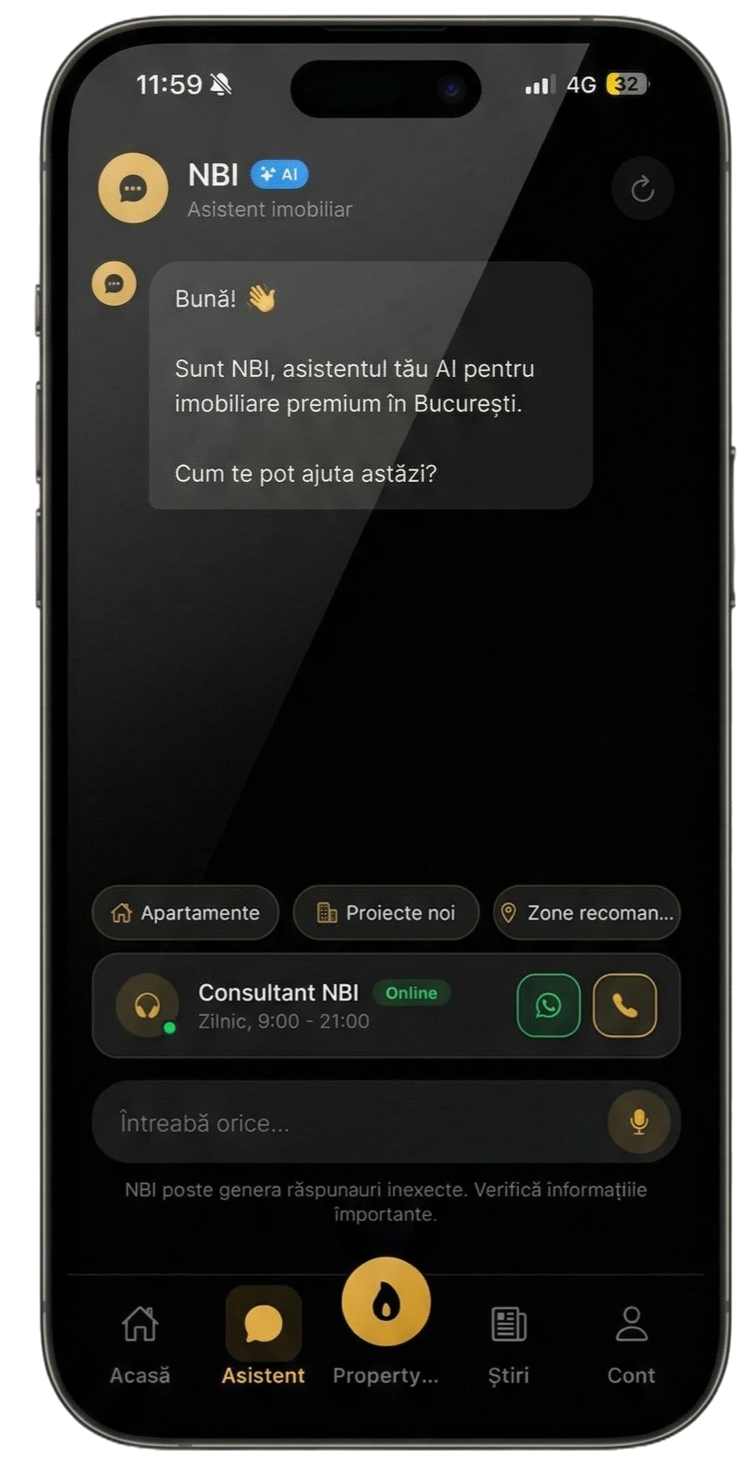 North Bucharest App — AI Assistant